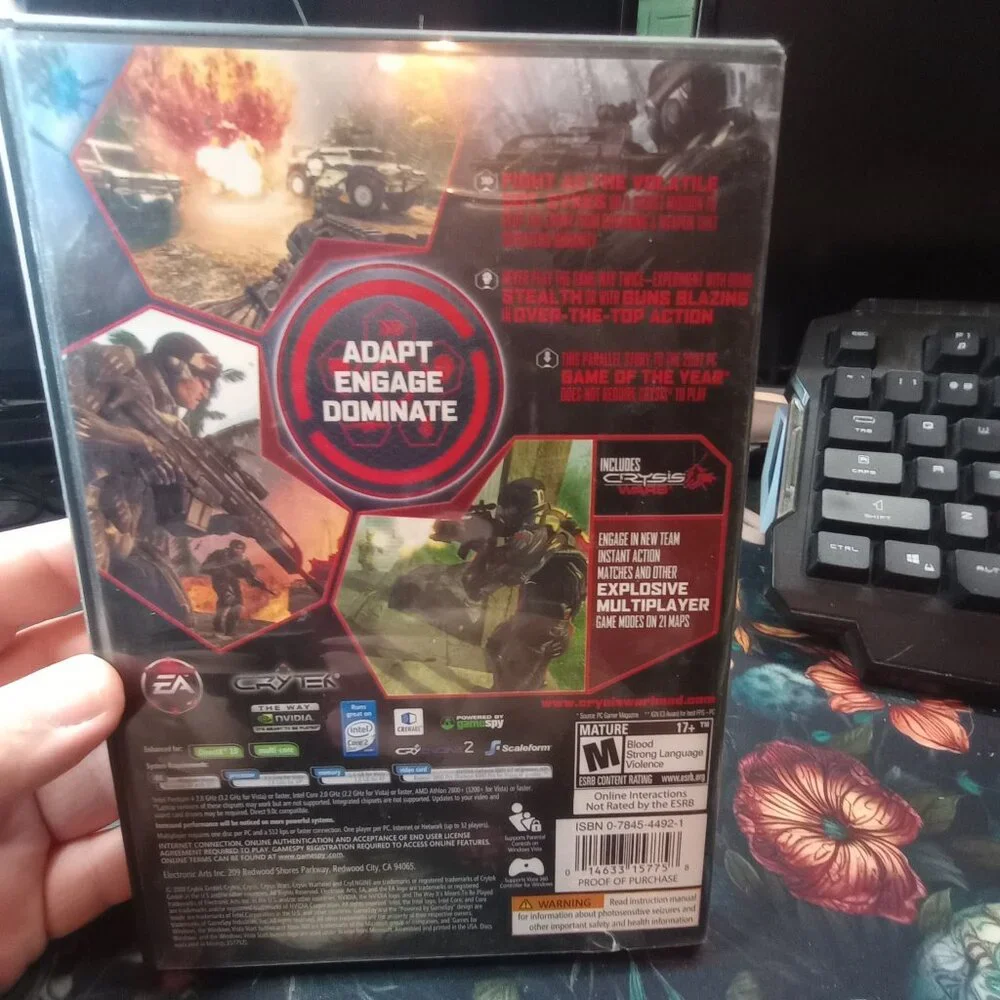Crysis Warhead PC DVD Games for Windows EA Crytek FPS